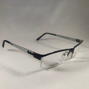 Temple Carbon 3301 770 Eyeglass Frames Stainless Steel Blue 56-17-145 Germany